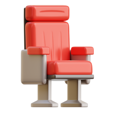Cadeira de cinema  3D Illustration