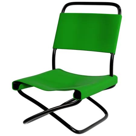 Cadeira de acampamento verde moderna  3D Icon