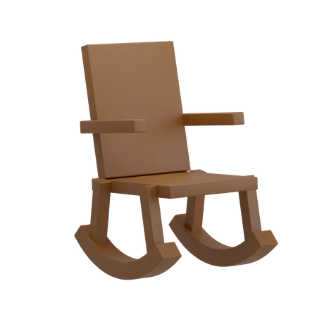 Cadeira de balanço  3D Illustration