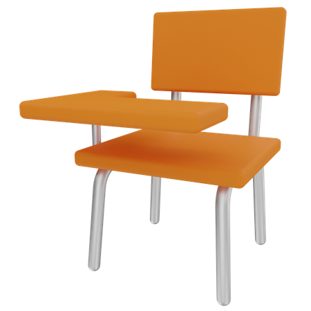 Cadeira de estudante  3D Illustration