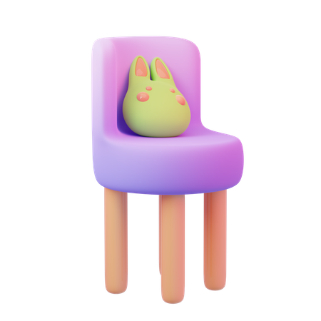 Cadeira de estudo  3D Icon