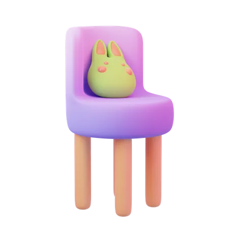 Cadeira de estudo  3D Icon