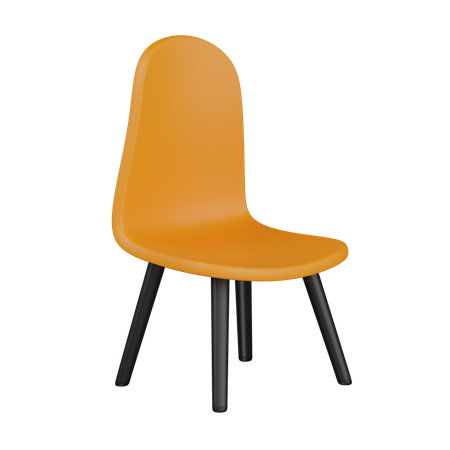 Cadeira de plástico  3D Icon