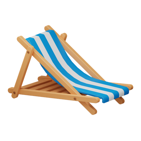 Cadeira de praia  3D Icon