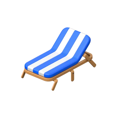 Cadeira de praia  3D Icon