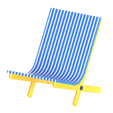 Cadeira de praia  3D Icon