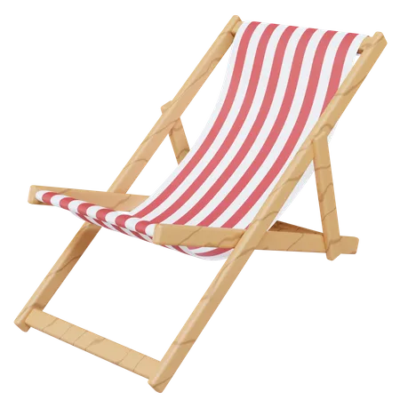 Cadeira de praia  3D Illustration