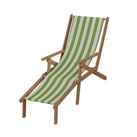 Cadeira de praia  3D Illustration
