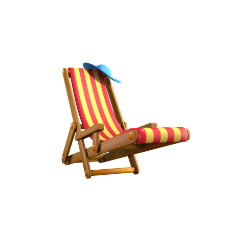 Cadeira de praia  3D Icon