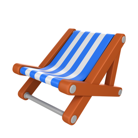 Cadeira de praia  3D Icon