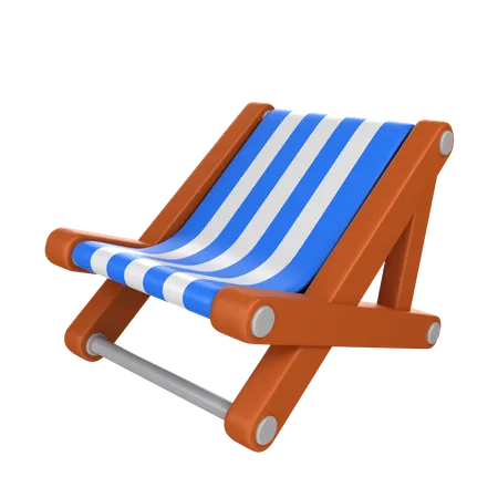 Cadeira de praia  3D Icon