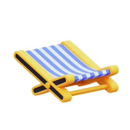 Cadeira de praia  3D Icon