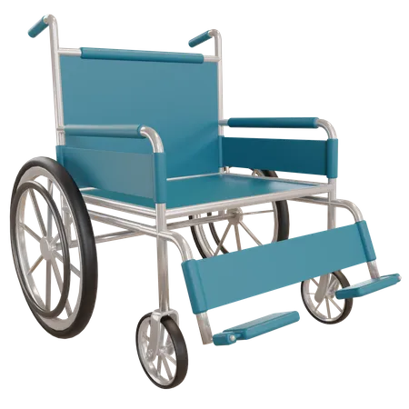 Renderizacao De Cadeira De Rodas Com Alta Resolucao Ilustracao Medica 3D Icon