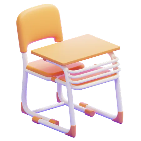 Cadeira de sala de aula  3D Icon