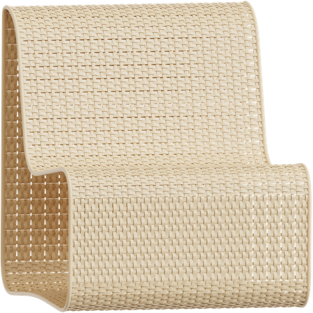 Cadeira de vime  3D Icon