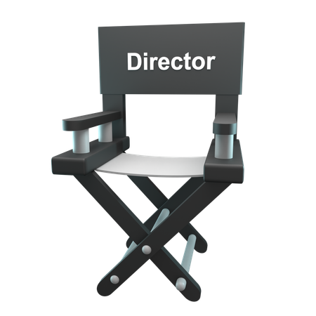 Cadeira de diretor  3D Icon