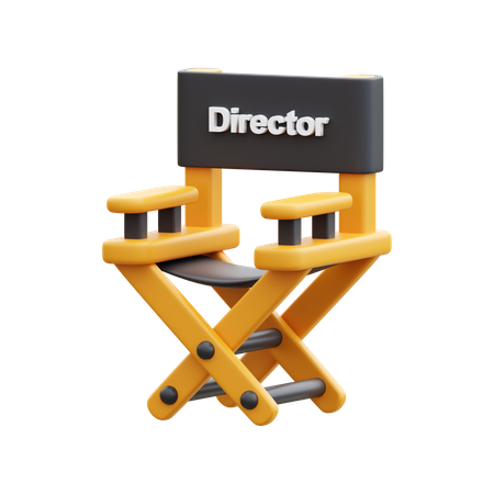 Cadeira de diretor  3D Icon