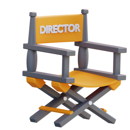 Cadeira de diretor  3D Icon