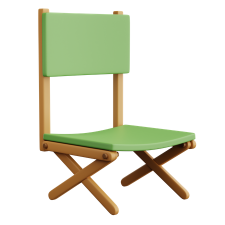 Cadeira dobrável  3D Icon