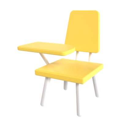 Cadeira escolar  3D Illustration