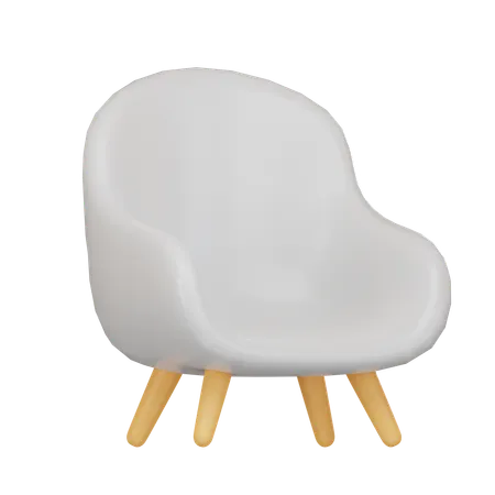 Cadeira retrô  3D Icon