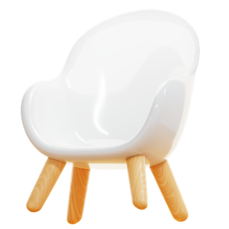 Cadeira retrô  3D Icon