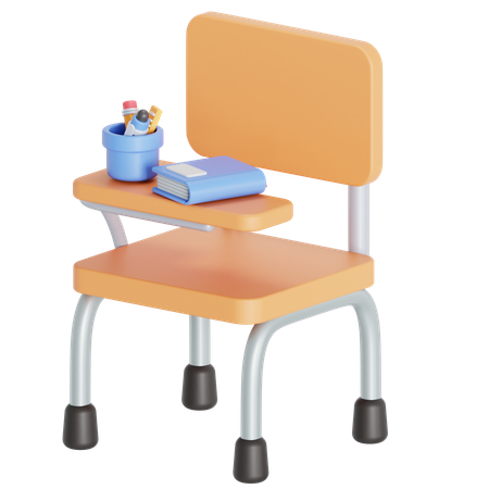 Cadeira de faculdade  3D Icon