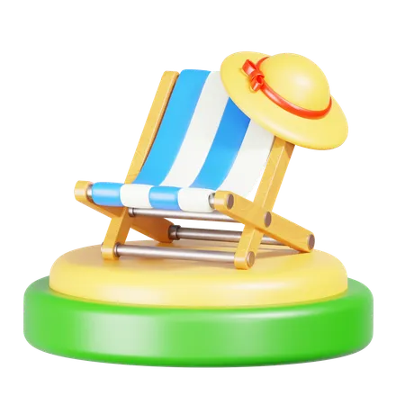 Cadeiras de praia  3D Icon