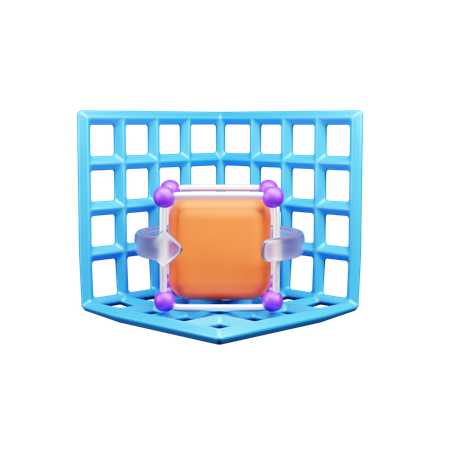 Cadena de bloques  3D Icon