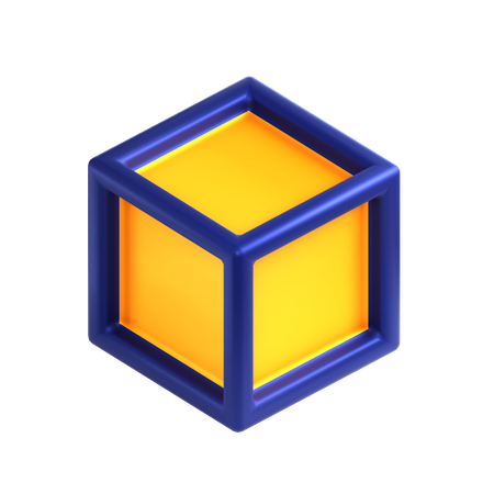 Cadena de bloques  3D Icon