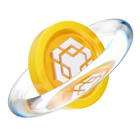 Cadena de bloques binance  3D Icon