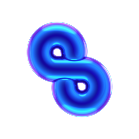 Forma abstracta de cadena  3D Icon