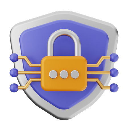 Protection par cadenas  3D Icon