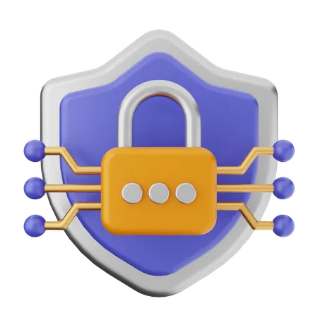 Protection par cadenas  3D Icon