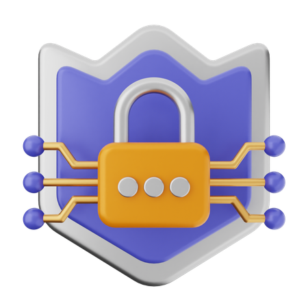 Protection par cadenas  3D Icon