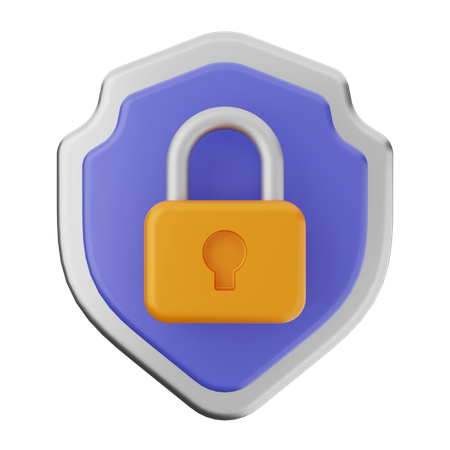 Protection par cadenas  3D Icon