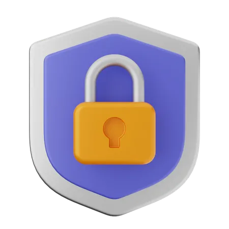 Protection par cadenas  3D Icon