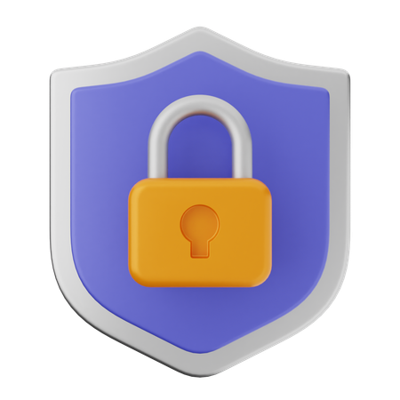 Protection par cadenas  3D Icon