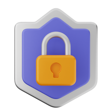 Protection par cadenas  3D Icon