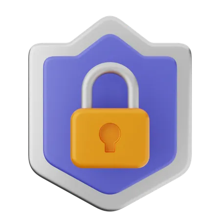 Protection par cadenas  3D Icon