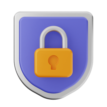 Protection par cadenas  3D Icon