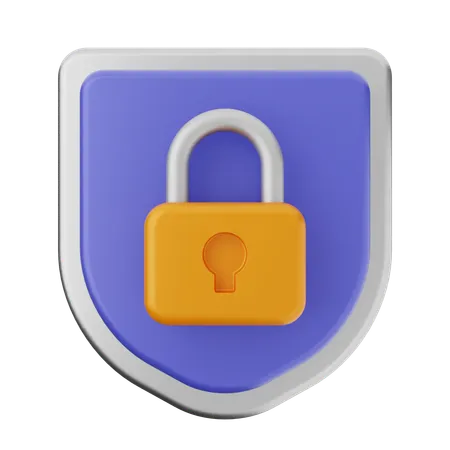 Protection par cadenas  3D Icon