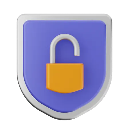 Protection par cadenas  3D Icon