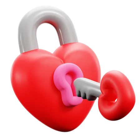 Cadenas coeur  3D Icon