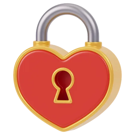 Cadenas coeur  3D Icon