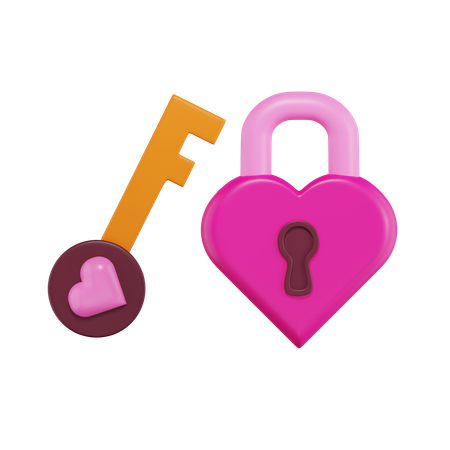 Cadenas coeur  3D Icon