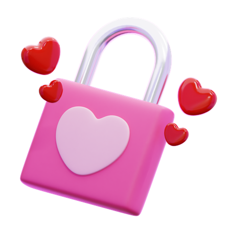 Cadenas coeur  3D Icon