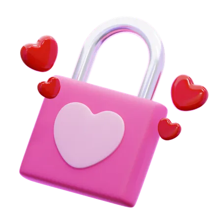 Cadenas coeur  3D Icon