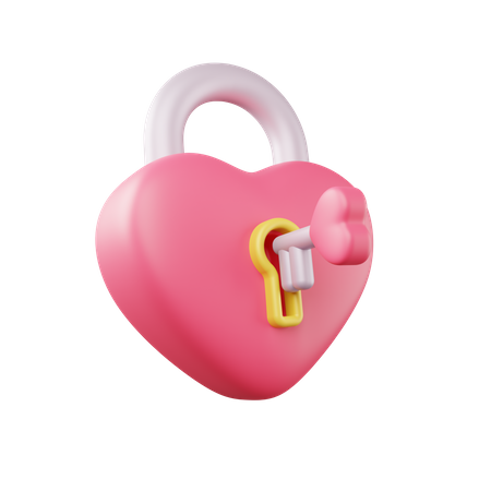 Cadenas coeur  3D Icon