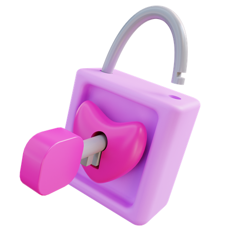 Cadenas coeur  3D Icon